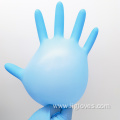 100pcs Box Waterproof Food Processing Blue Nitrile Gloves